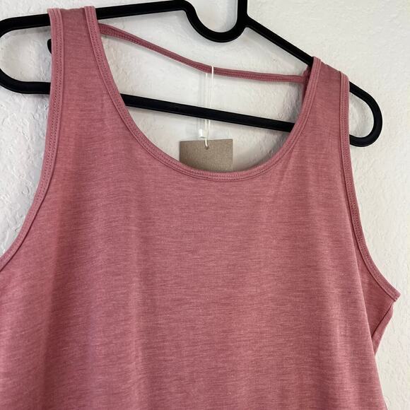 NWT Icyzone Women's Pink Open Back Twist Strappy Athletic Tank Size Medium - Picture 4 of 7